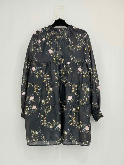 ALL SAINTS Black Multicolor Size US 4 Short Dress