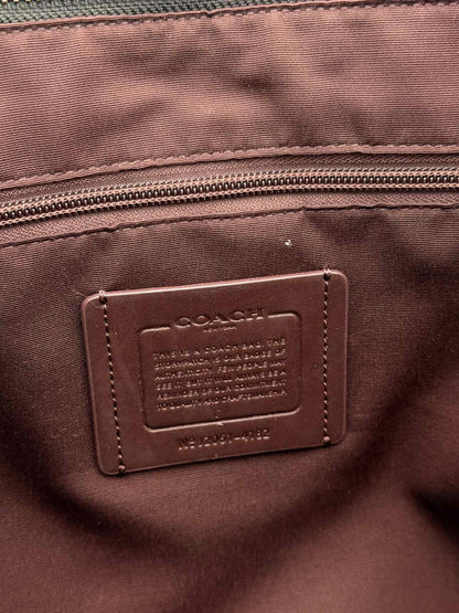 COACH Beckett Slim Black Signature Laptop Bag