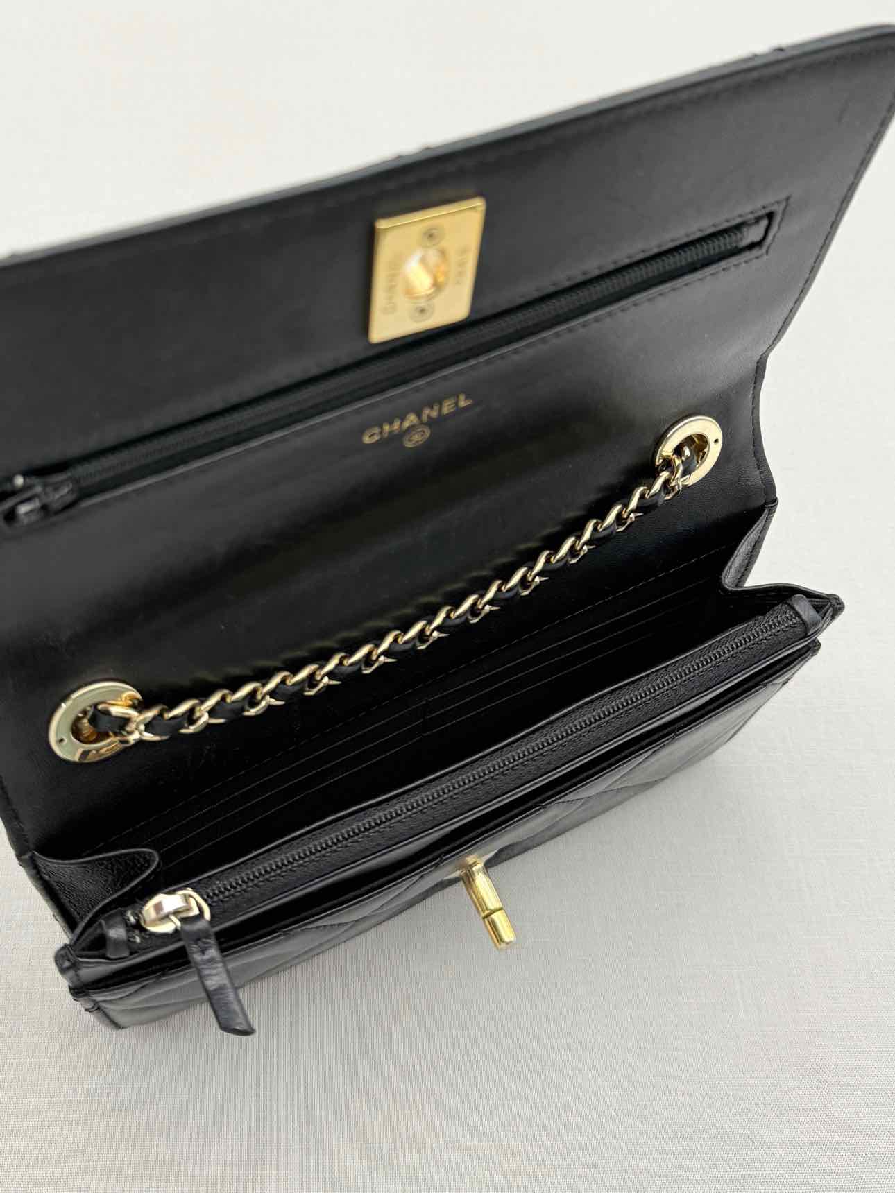 CHANEL Trendy CC WOC Black Quilted Shoulder Bag