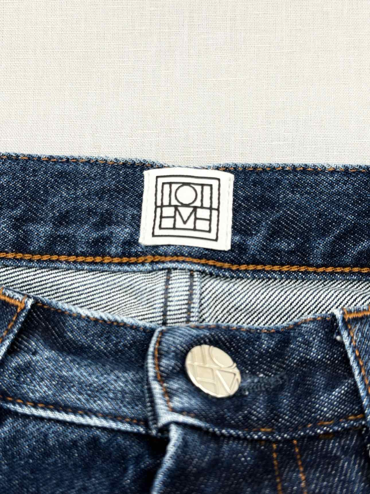 TOTEME Twisted Seam Blue Size 24 Jeans