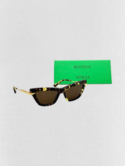 BOTTEGA VENETA Combi Brown & Gold Sunglasses