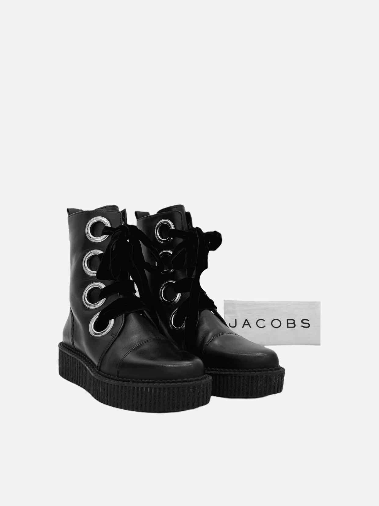 MARC BY MARC JACOBS Lace Up Black Ankle Boots 37