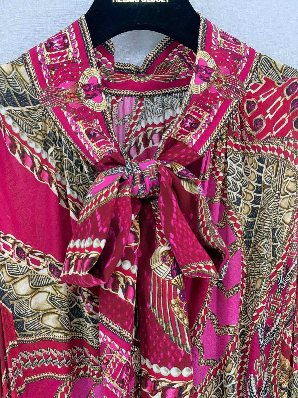 CAMILLA Red Multicolor Size Small Long Dress