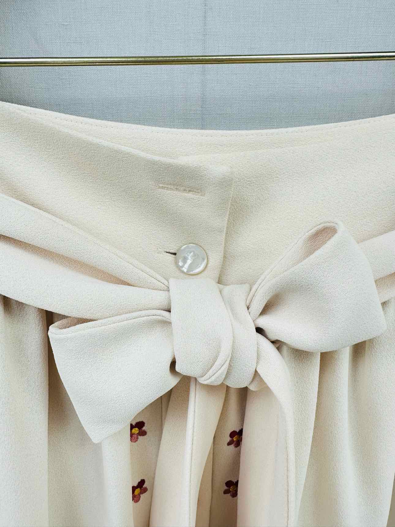 TEMPERLEY LONDON Cream Multicolor Size US 6 Midi Skirt