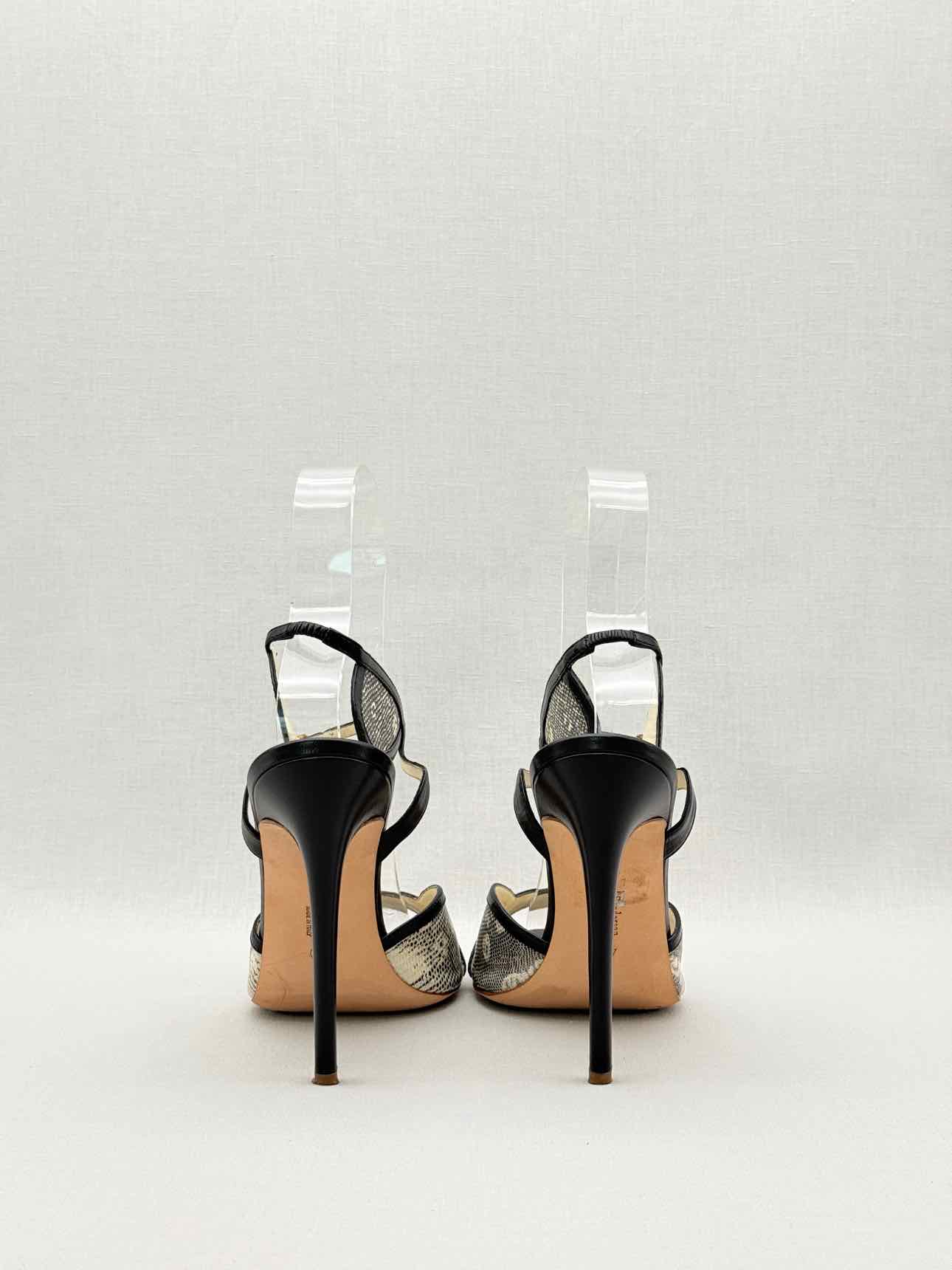 RUPERT SANDERSON Avril Black Size EU 40 Heeled Sandals