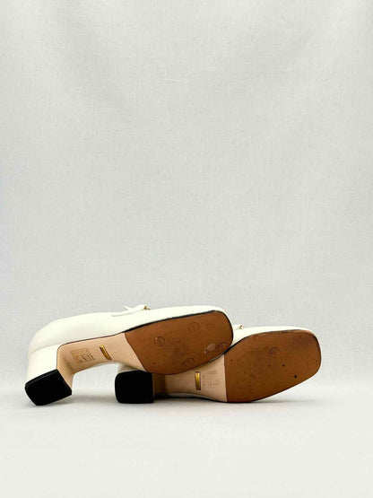 GUCCI Zumi Moccasin Off-white Size EU 35.5 Pumps