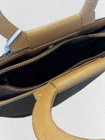 CELINE Macadam Brown Circle Logo Tote Bag