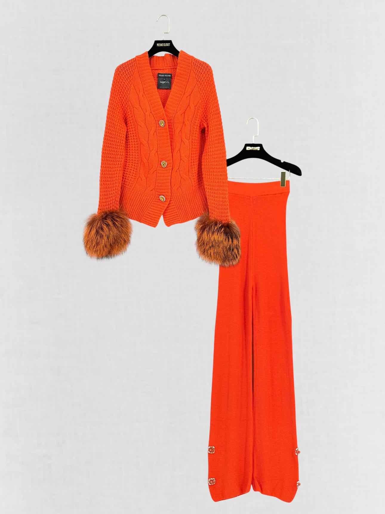 IZAAK AZANEI Orange Size XSmall Outfit Set