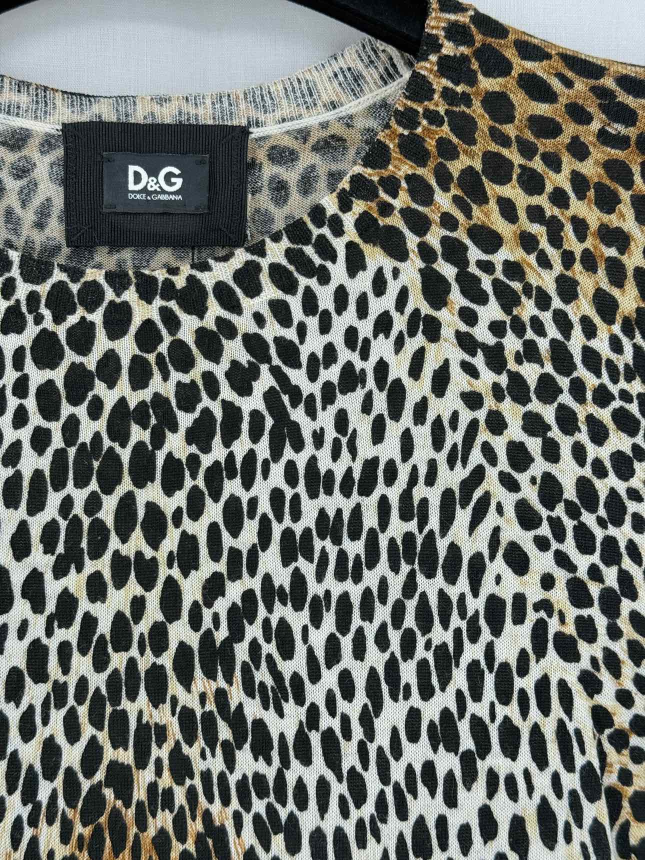 DOLCE & GABBANA Yellow Multicolor Size US 6 Short Dress