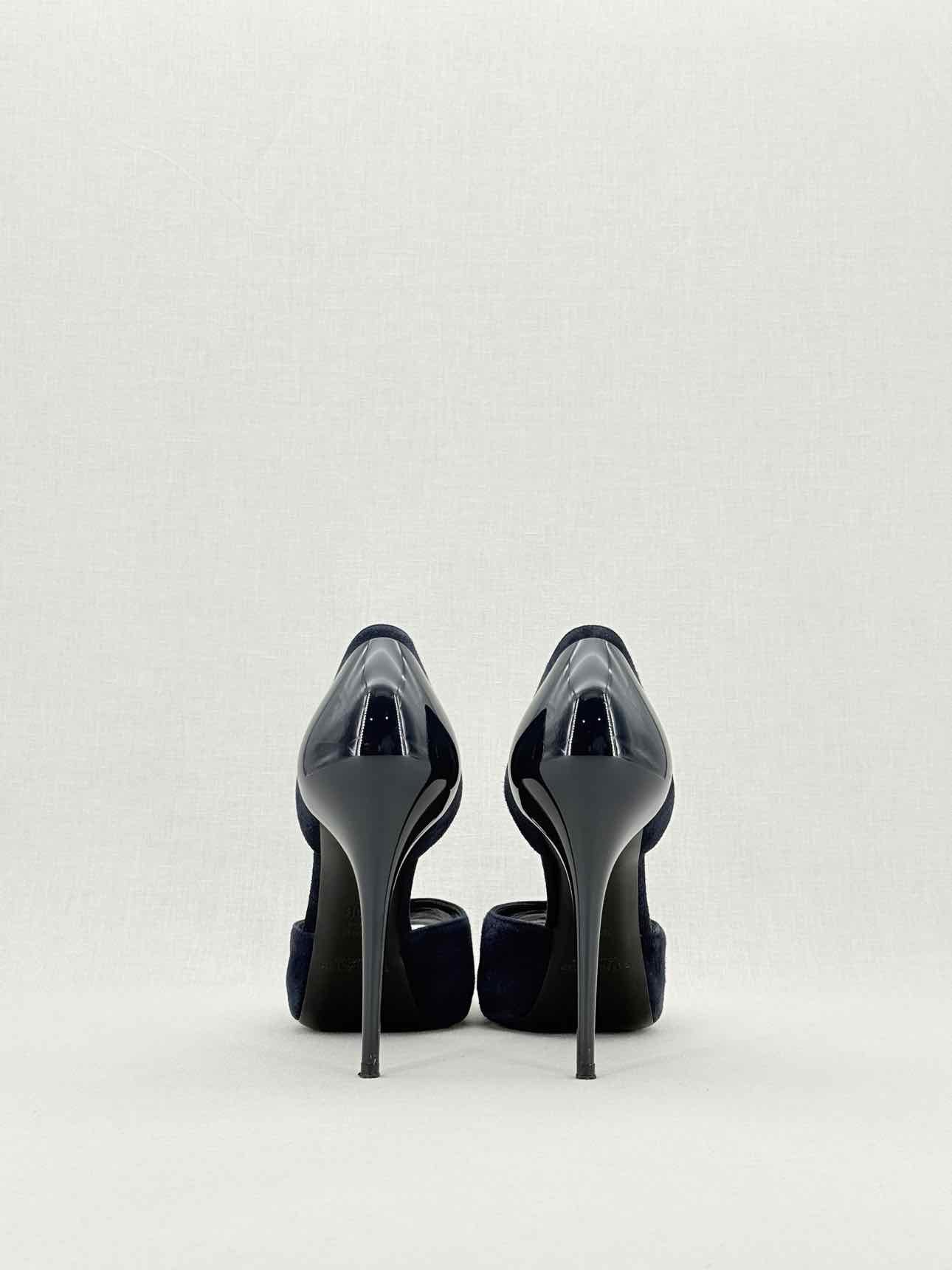 RALPH LAUREN COLLECTION D'Orsay Blue Size EU 40 Pumps