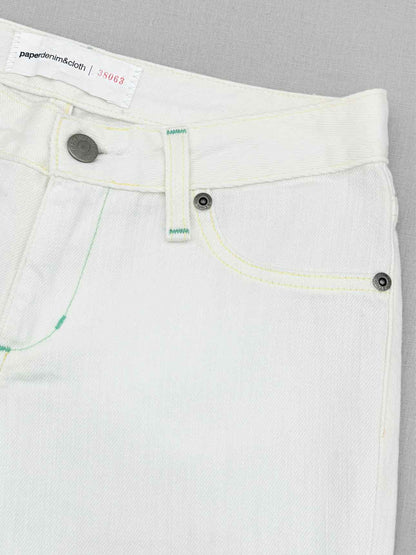 PAPER DENIM&CLOTH Cropped White Size 24 Jeans