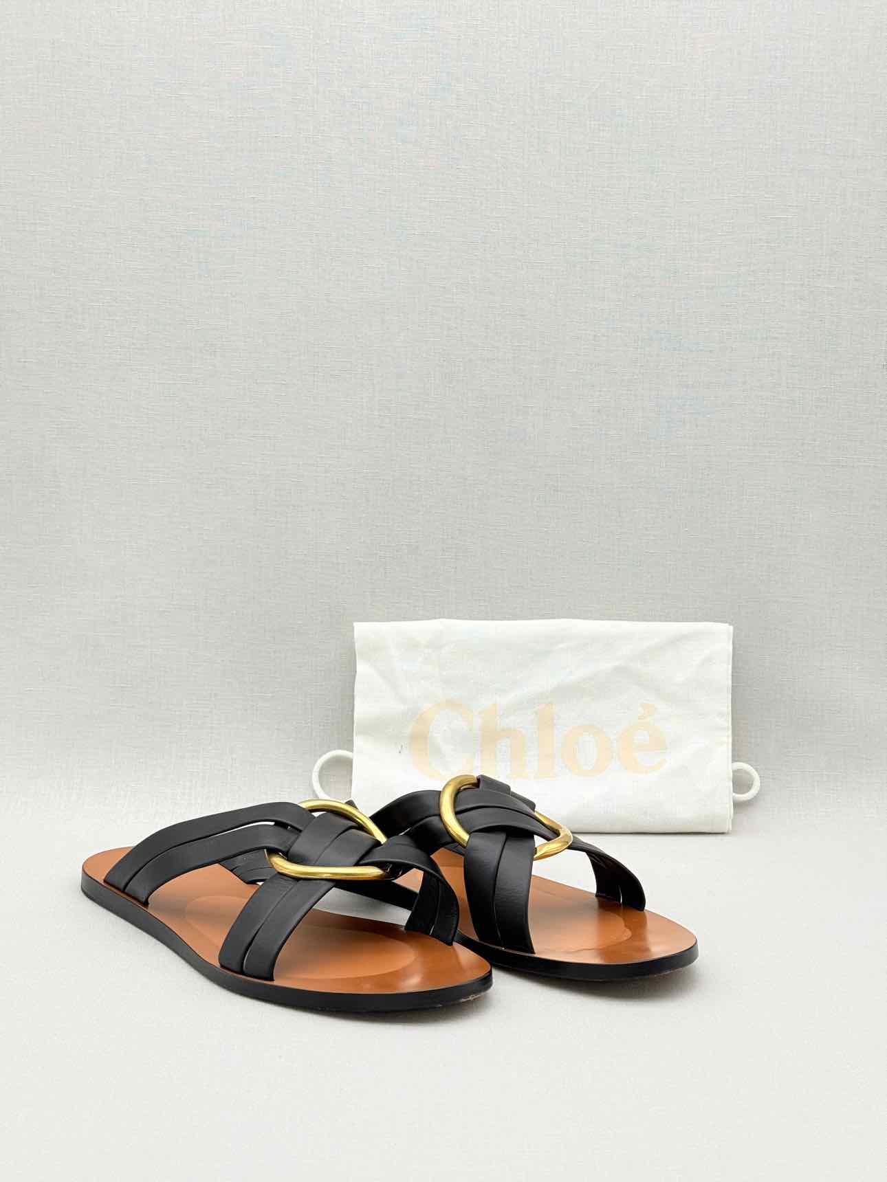 CHLOE Rony Black Size EU 40 Sandals