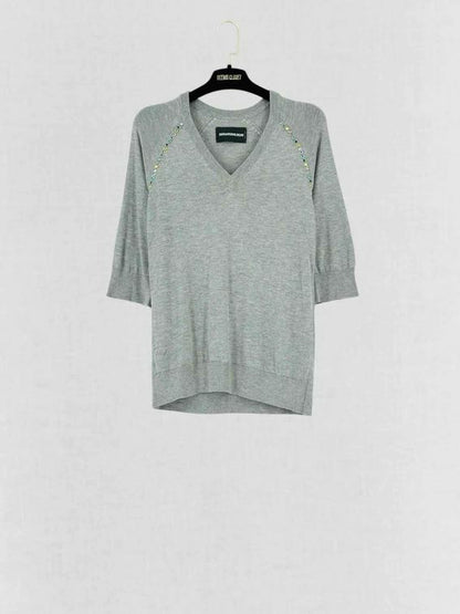 ZADIG & VOLTAIRE DELUXE Grey Size Small Sweater