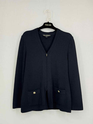 ST. JOHN Black Knit Size US 4 Cardigan
