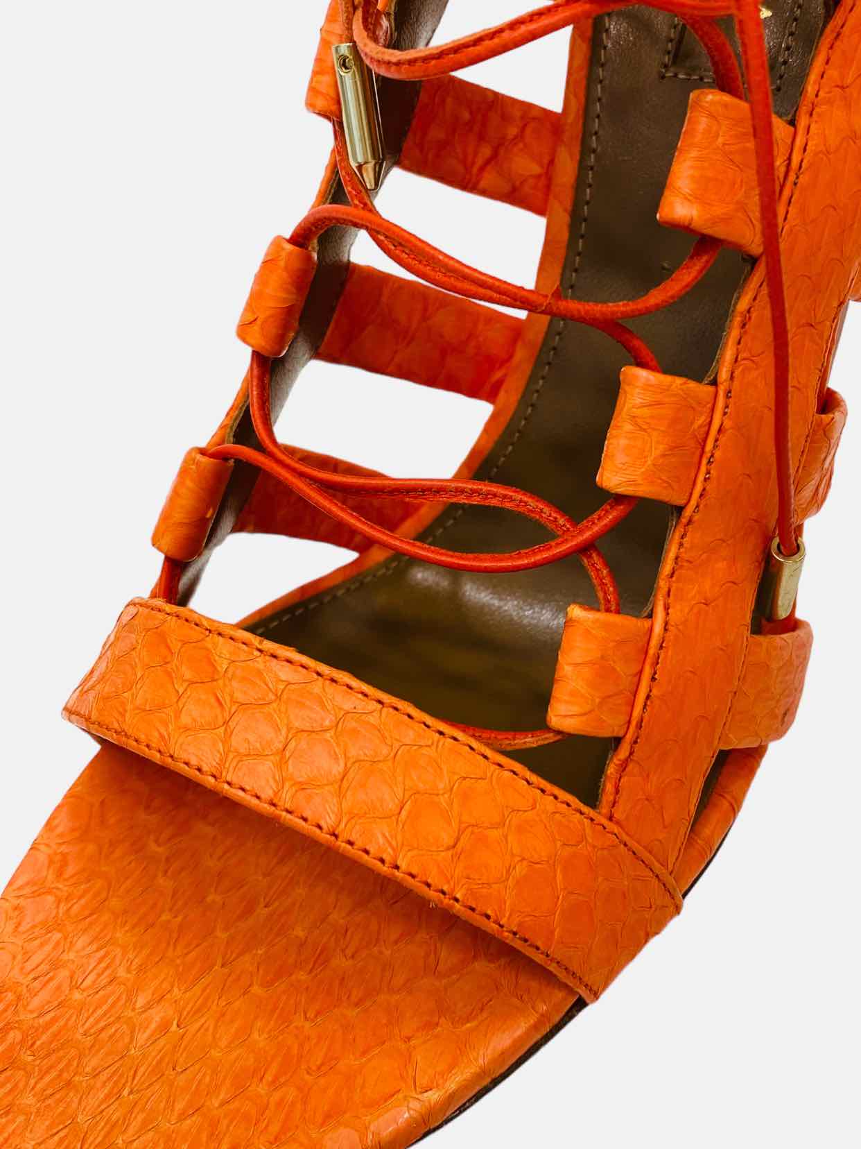 AQUAZZURA Gladiator Orange Heeled Sandals 40.5