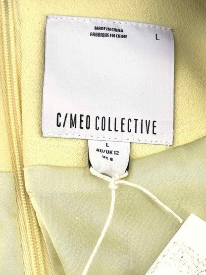 C/MEO COLLECTIVE Yellow Size US 8 Short Dress