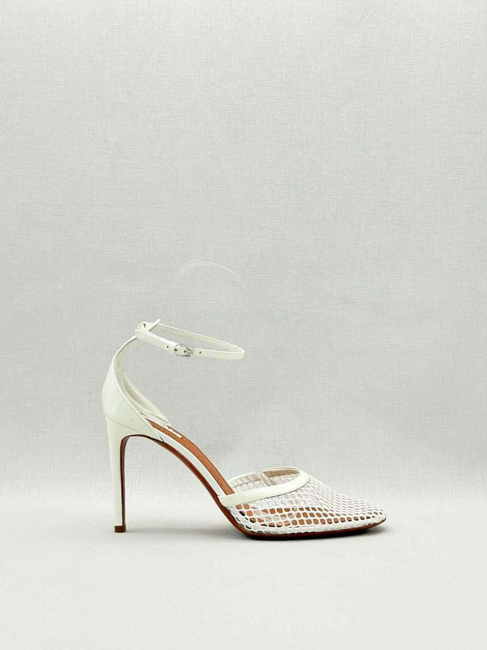ALAIA Fishnet White Size EU 40 Heeled Sandals