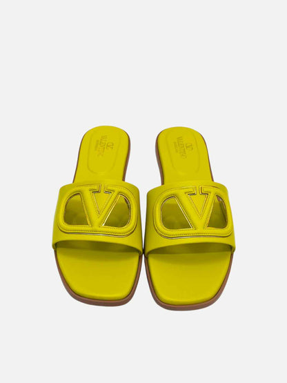 VALENTINO Vlogo Yellow Sandals 42