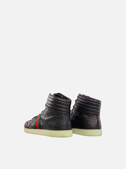 GUCCI Hi Top Brown Size EU 44.5 Sneakers