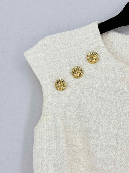 SANDRO Liliana Cream Size US 2 Short Dress
