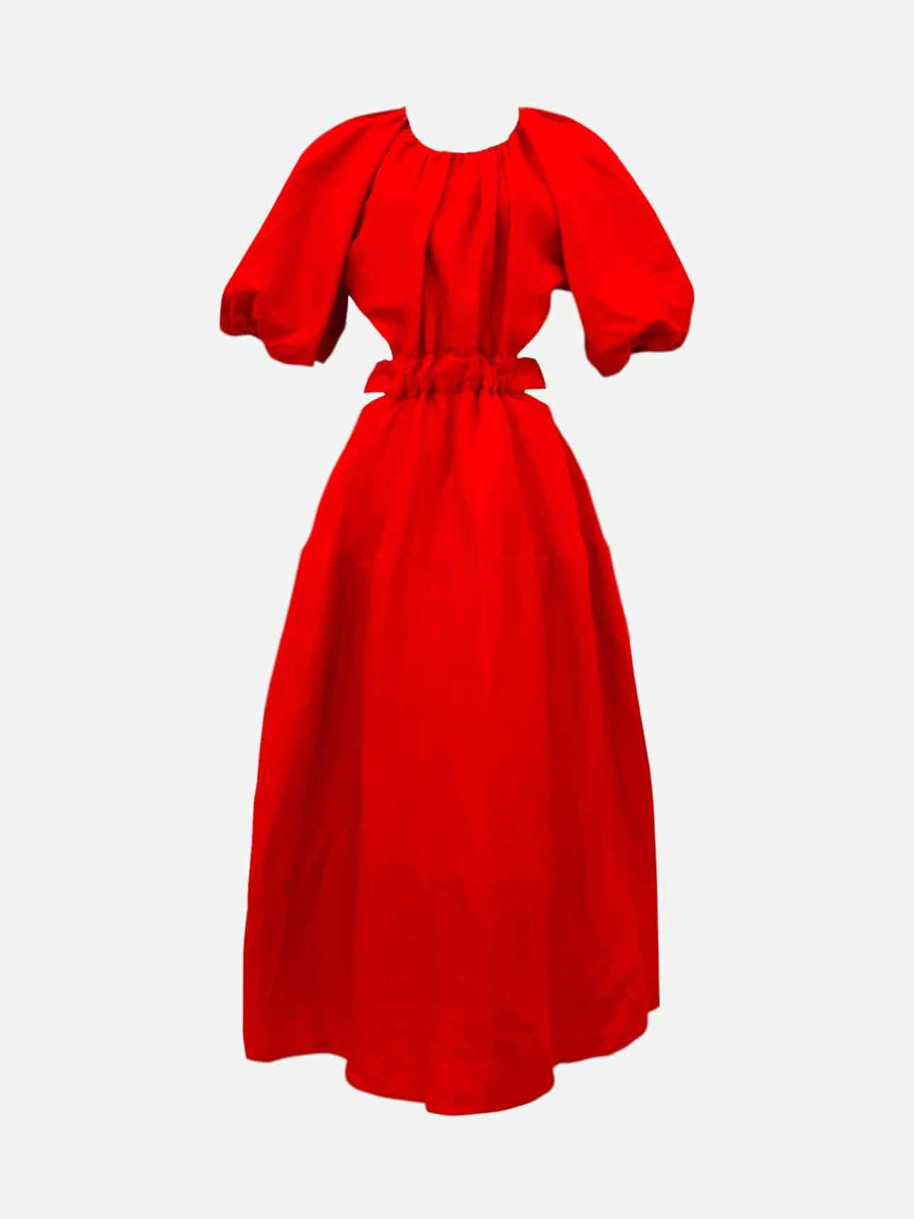 AJE. Maxi Red Midi Dress