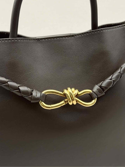 BOTTEGA VENETA Andiamo Brown Top Handle