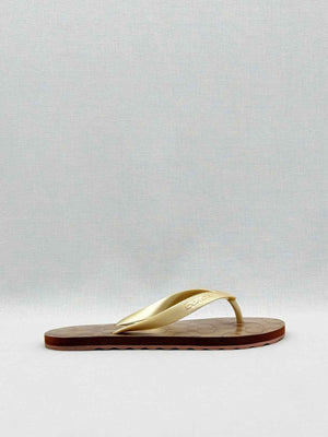 COACH Zak Gold Monogram Size EU 37-38 Flip flops
