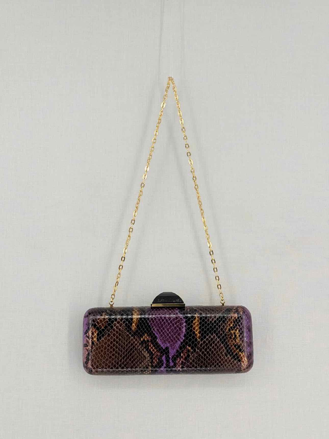 JUDITH LEIBER Jessica Purple Multicolor Clutch