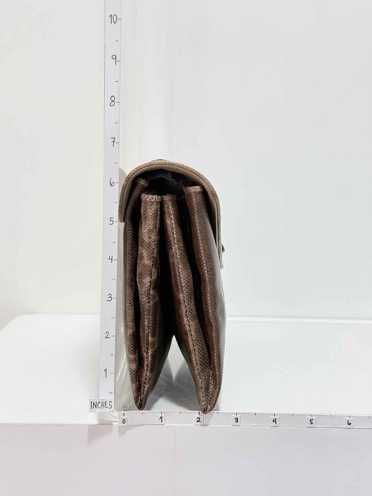 BOTTEGA VENETA Envelope Brown Clutch