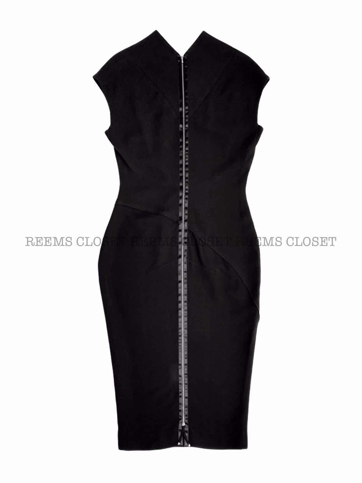 VICTORIA BECKHAM Black Size US 10 Midi Dress