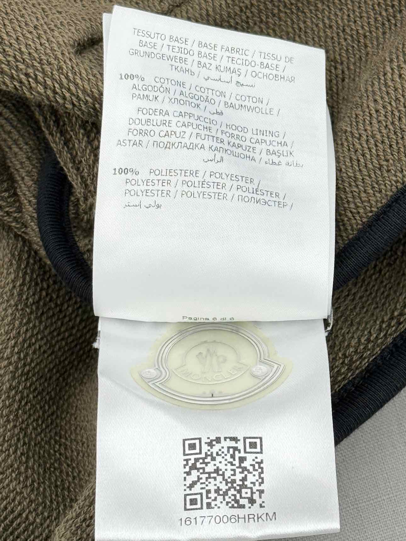 MONCLER Apres-Ski Khaki Size Small Jacket