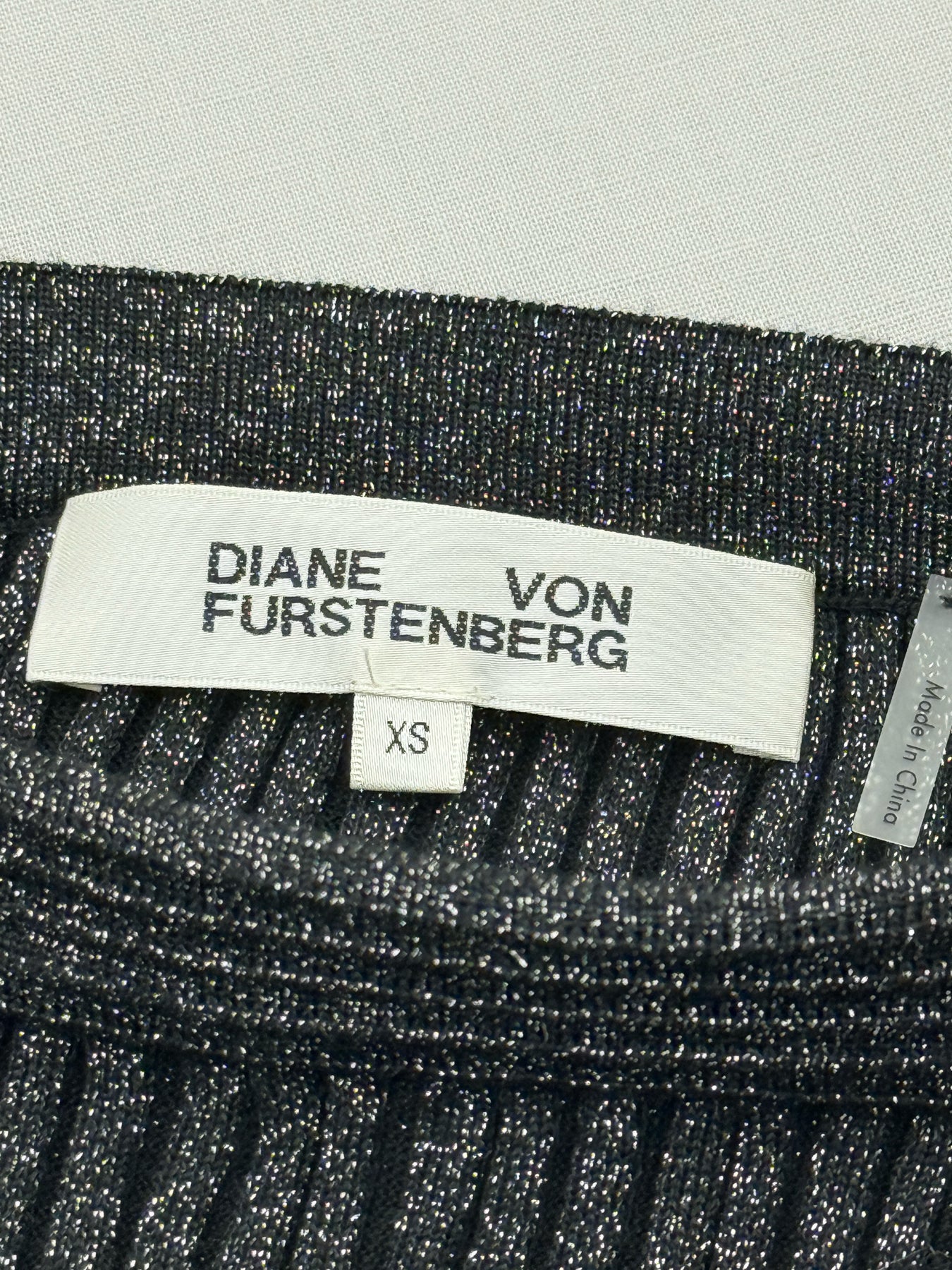 DIANE VON FURSTENBERG Black Size XSmall Midi Skirt