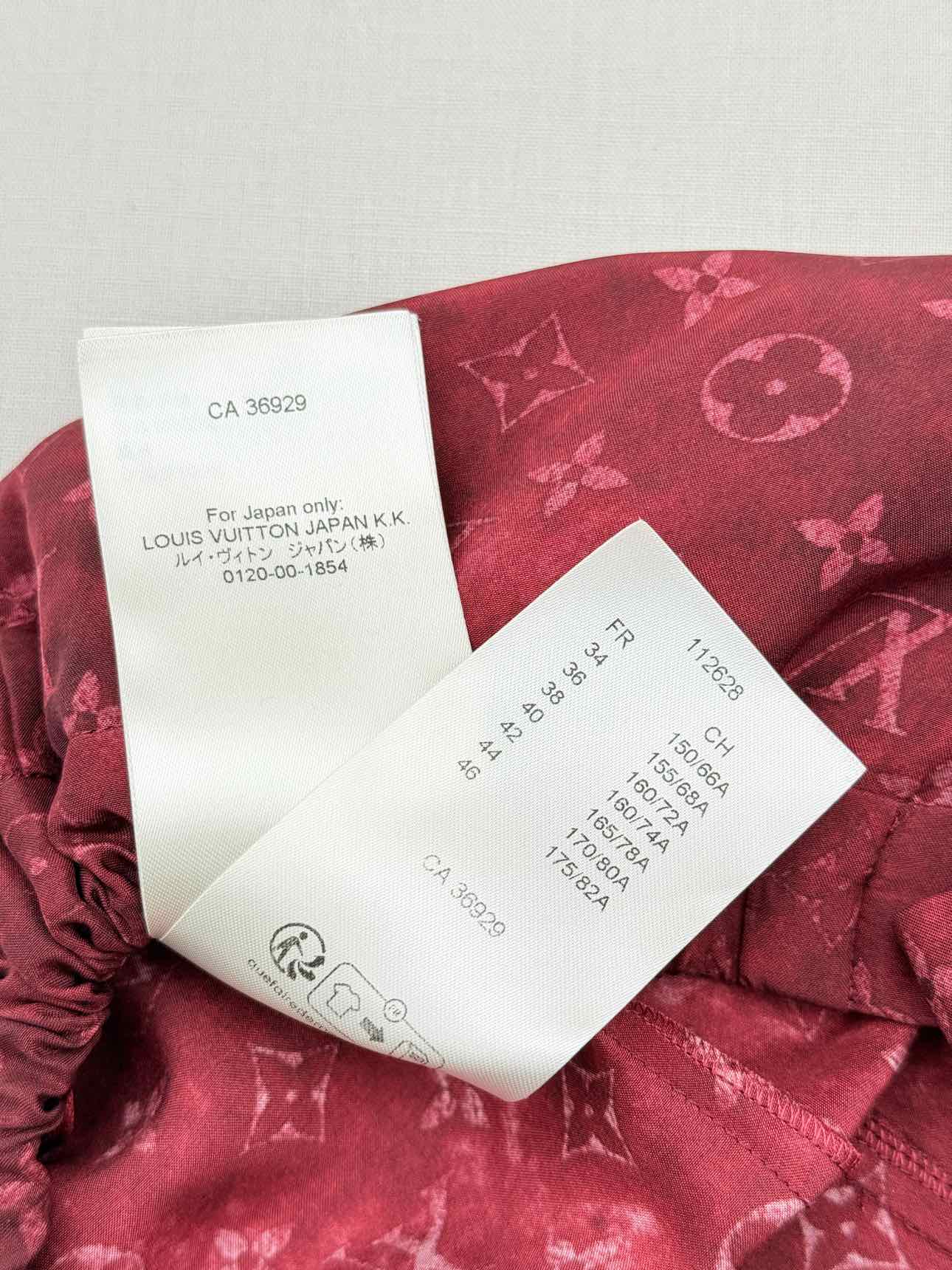 LOUIS VUITTON Red Monogram Size US 4 Pants