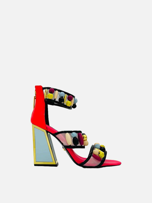 KAT MACONIE Cardi Pink Multicolor Heeled Sandals