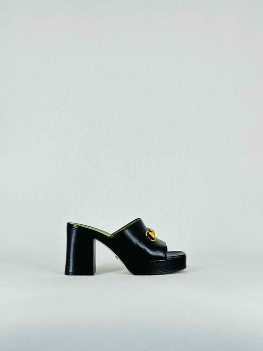 GUCCI Black Size EU 36 Mules