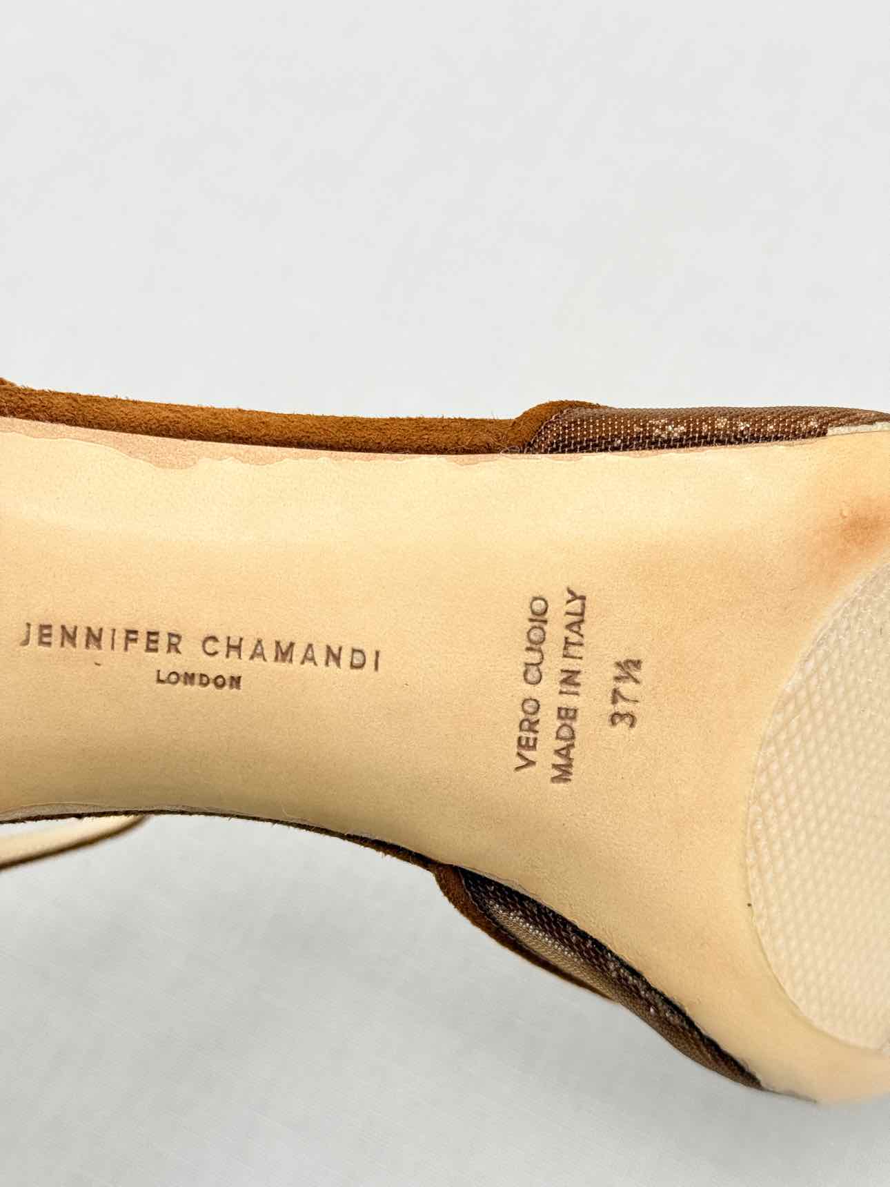 JENNIFER CHAMANDI Brown Size EU 37.5 Heeled Sandals