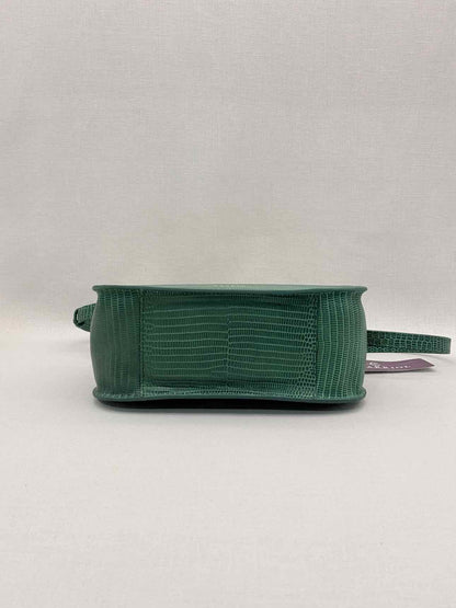 CHARRIOL Green Snakeskin Print Top Handle