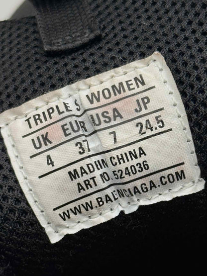 BALENCIAGA Triple S Black Size EU 37 Sneakers