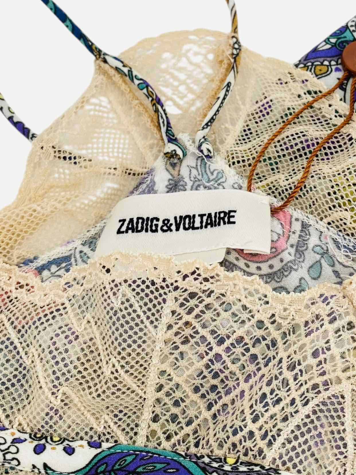 ZADIG&VOLTAIRE Slip Dress White Multicolor Slip Dress