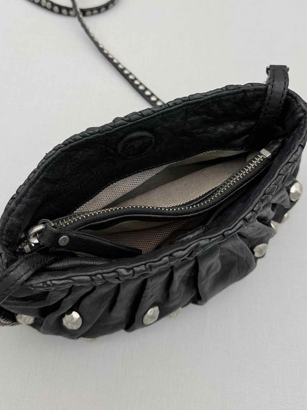 DIANE VON FURSTENBERG Belle Black Clutch