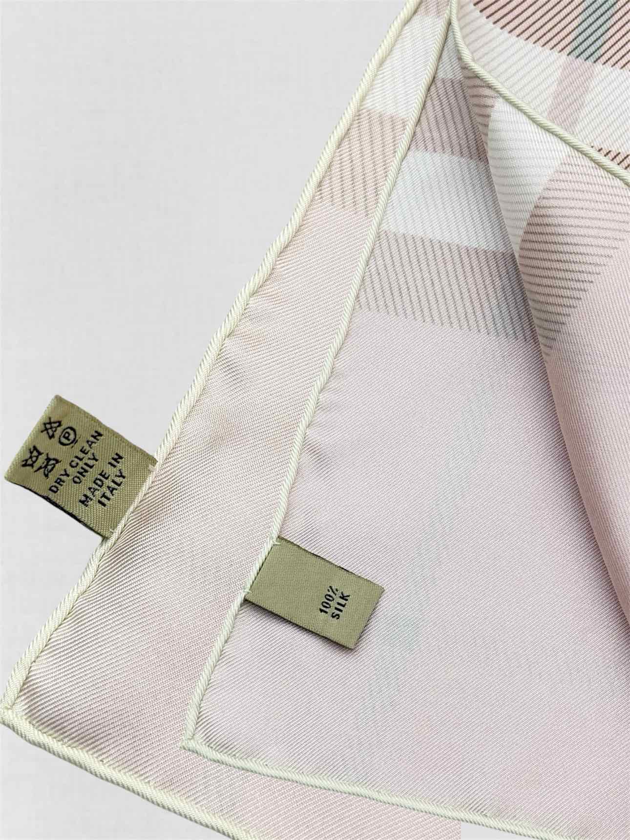 BURBERRY Pink Multicolor Nova Check Scarf