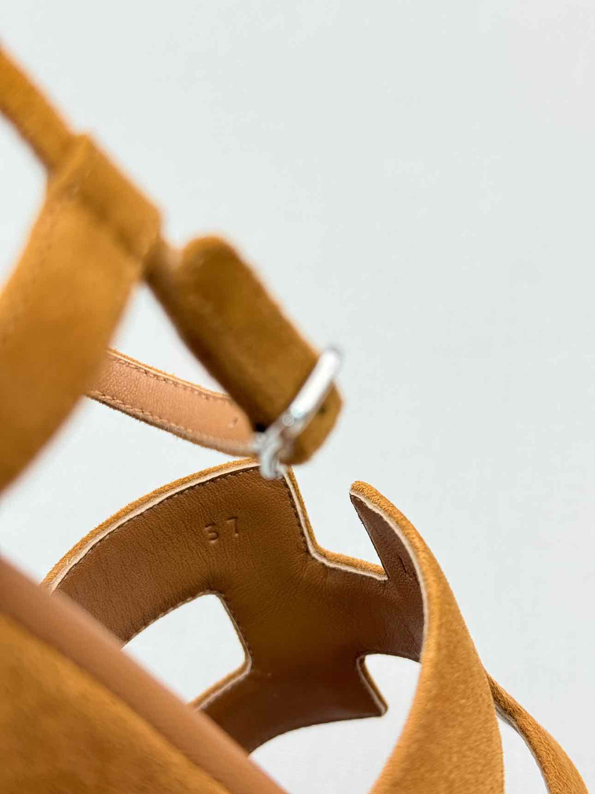 HERMES Jam 30 Natural Size EU 37 Wedges