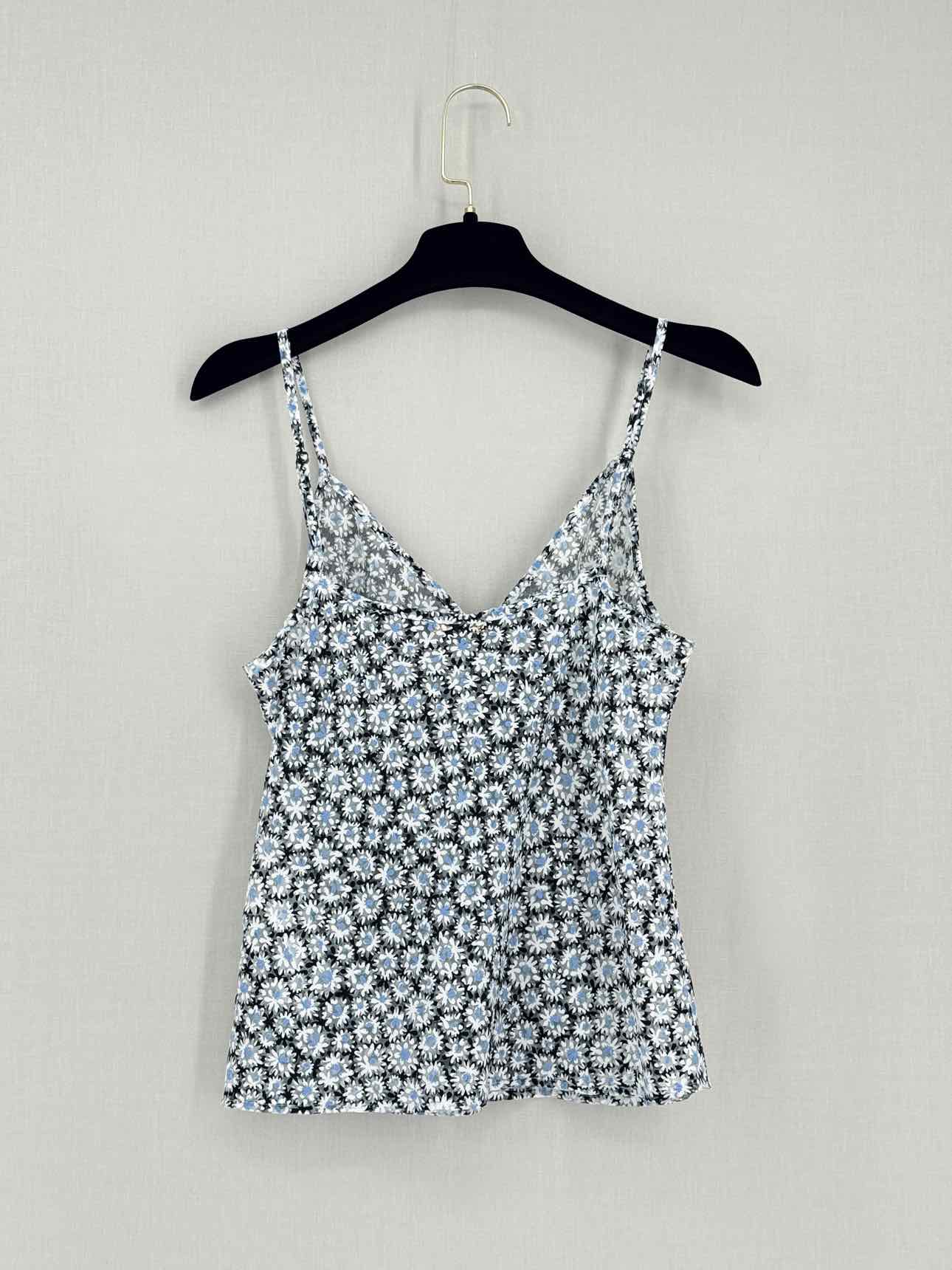 MAJE Blue Multicolor Daisy Print Size US 0 2 PC Top