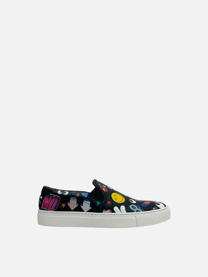 ANYA HINDMARCH Black Multicolor Size EU 37 Sneakers