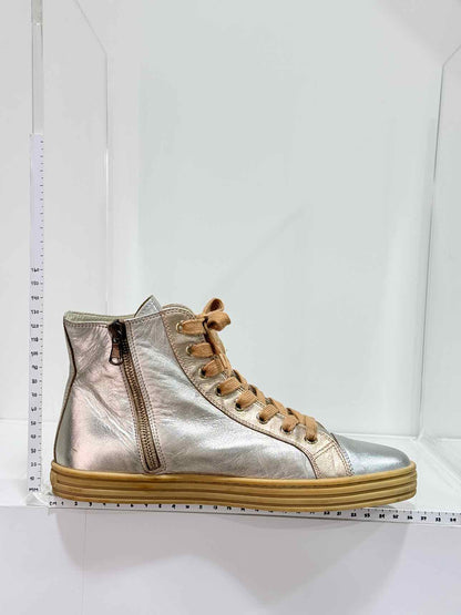 HOGAN Rebel Silver & Gold Size EU 38.5 Sneakers