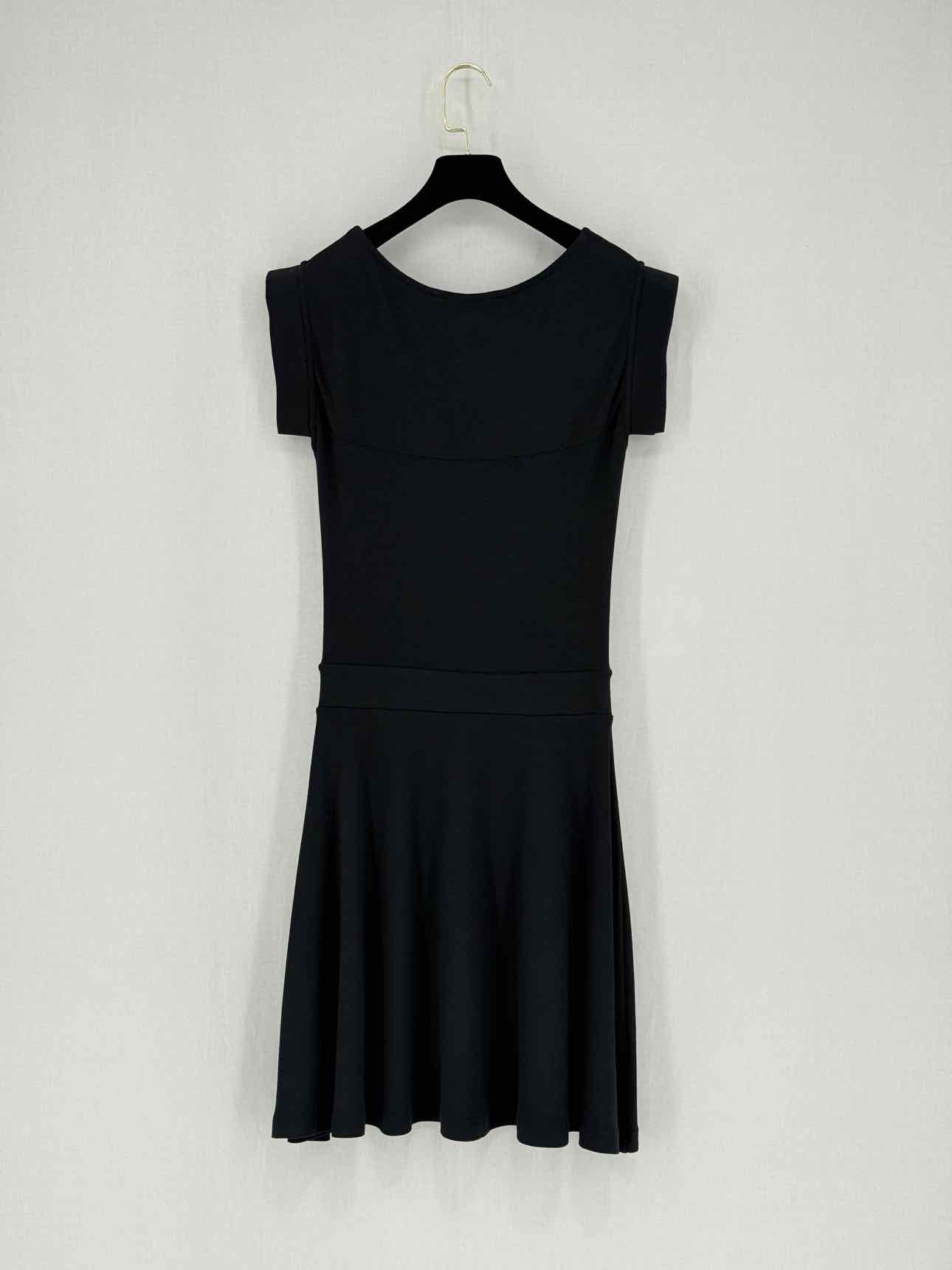 KARL LAGERFELD Black Size Medium Knee Length Dress