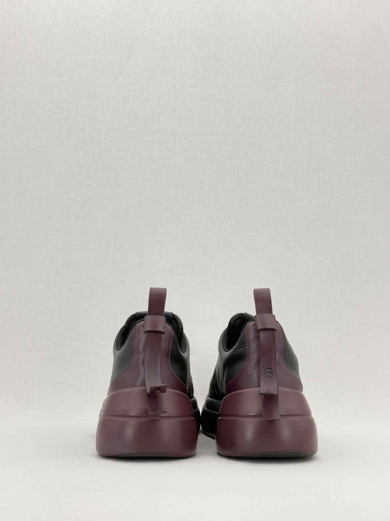 RED VALENTINO Black & Burgundy Size EU 39 Sneakers