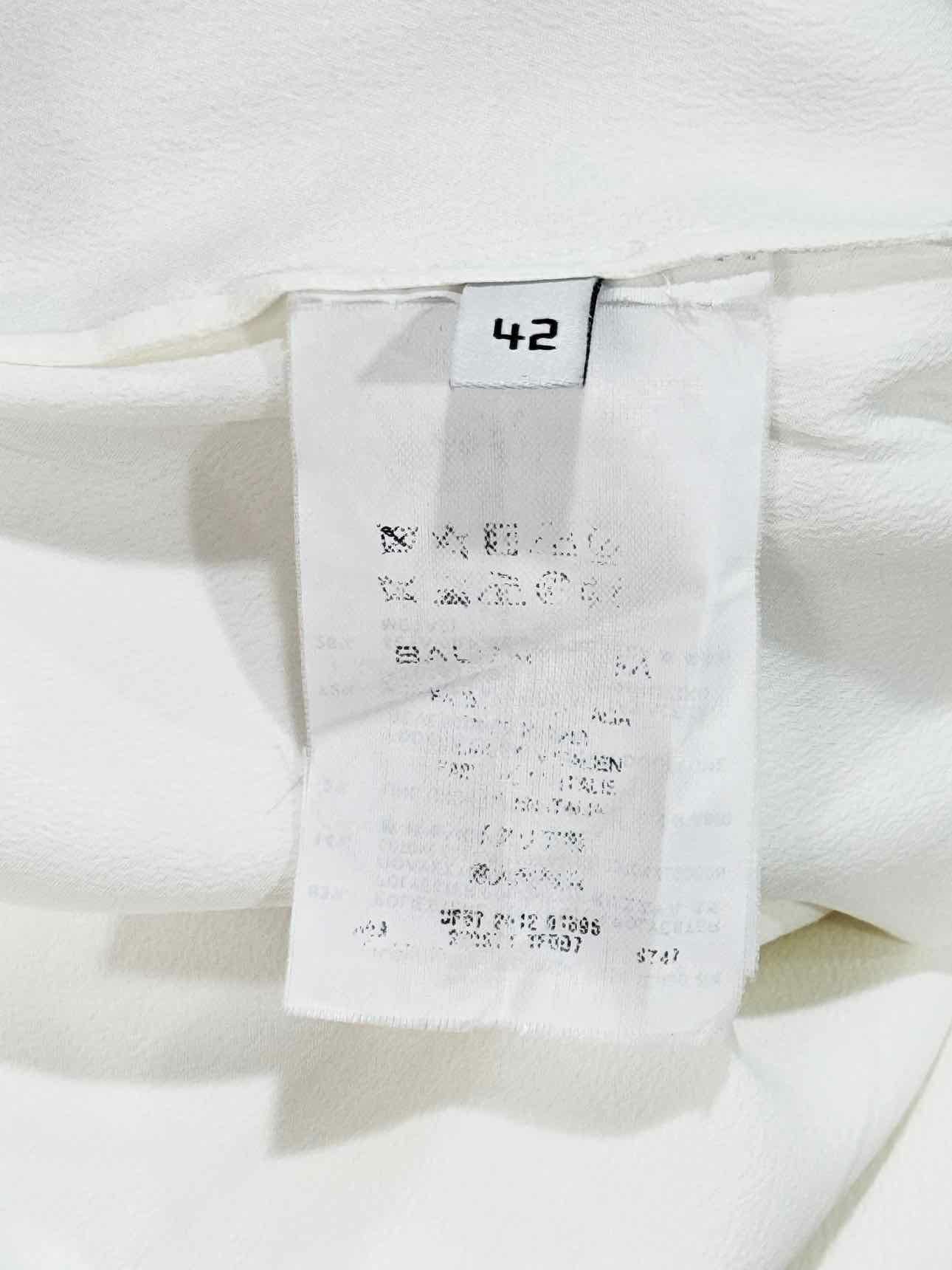 BALENCIAGA White Size US 6 Short Dress
