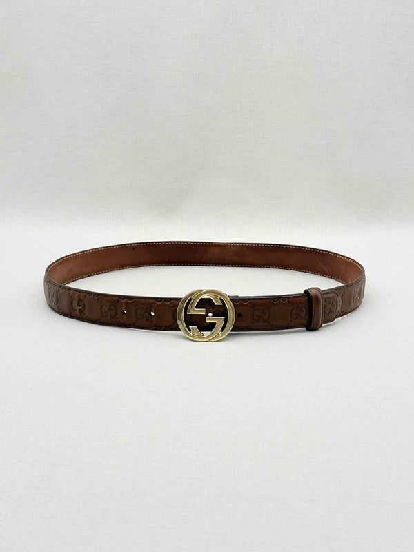 GUCCI Brown Guccissima Belt