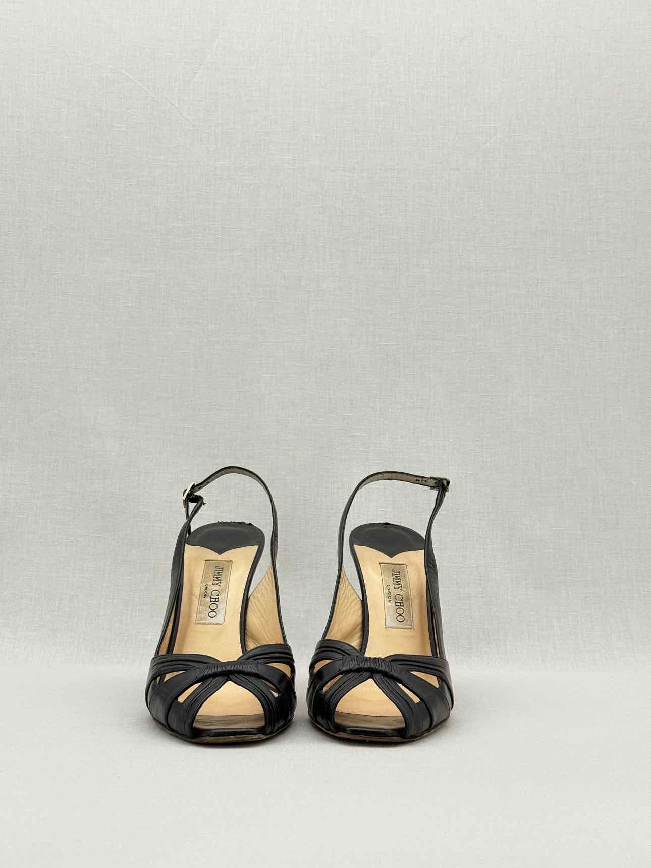 JIMMY CHOO Black Size EU 40 Slingbacks
